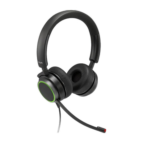 Snom A330D Binaural Over-Ear USB 3.5mm Passive Noise Cancellation VoIP Phone Headset 4598