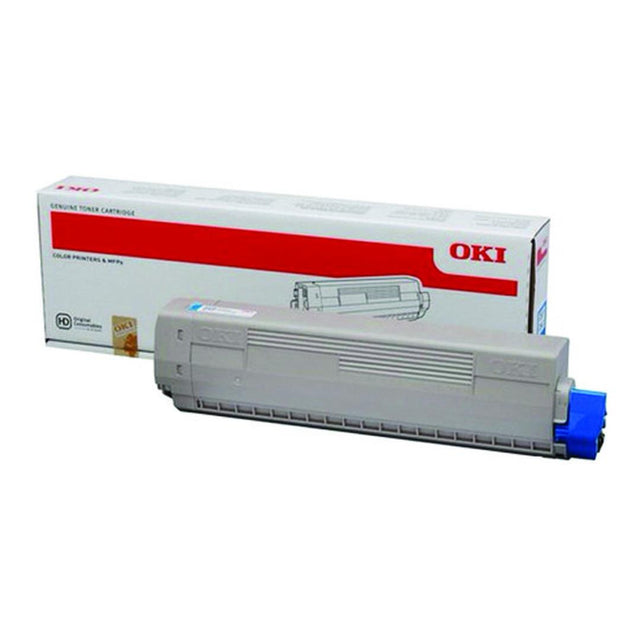 OKI PRO8432 Cyan Toner Cartridge 10,000 Pages Original 46606507 Single-pack