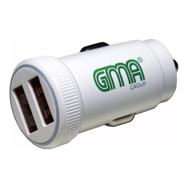 GMA Car Charger Dual USB - White 46956453