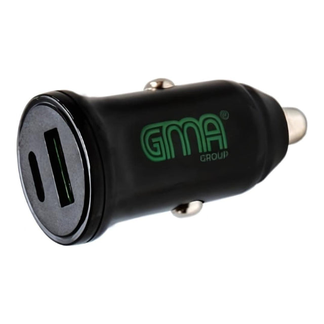 GMA Car Charger USB & USB-C - Black 46956595