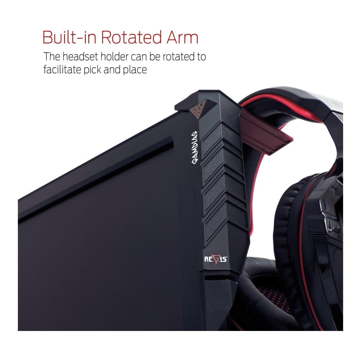 Gamdias Aegis Artful Cable Management Headset Holder and USB Hub 4710728309526