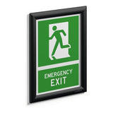 Durable A4 Aluminium Snap Frame Black 479601