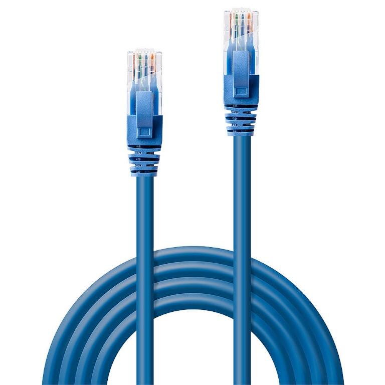 Lindy 48016 CAT6 U/UTP Network Cable Blue 50cm