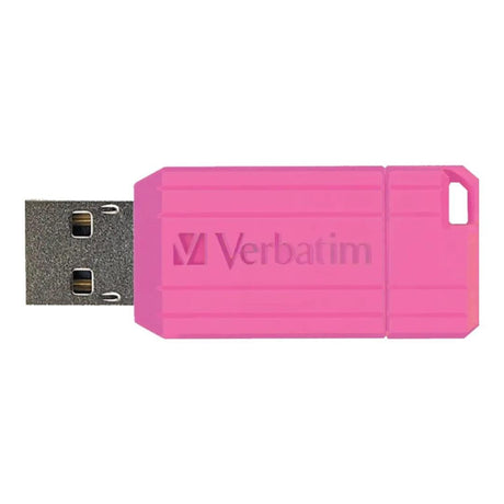 Verbatim 16GB USB Flash Drive Pinstripe Matte Pink 48017