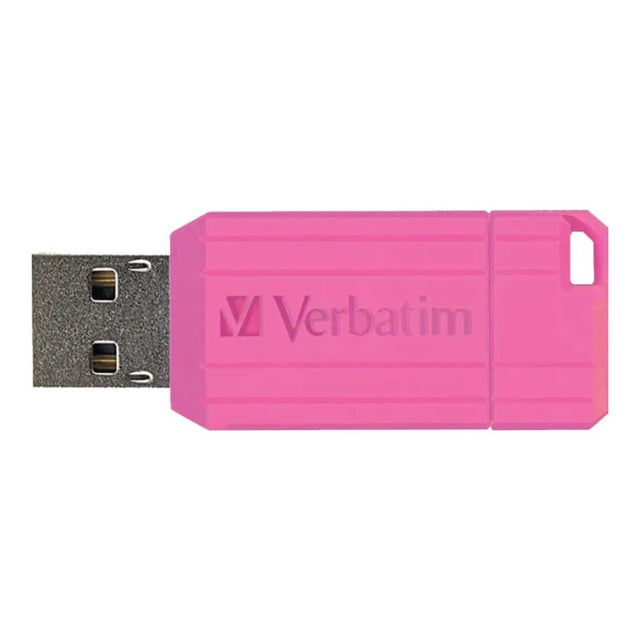 Verbatim 16GB USB Flash Drive Pinstripe Matte Pink 48017