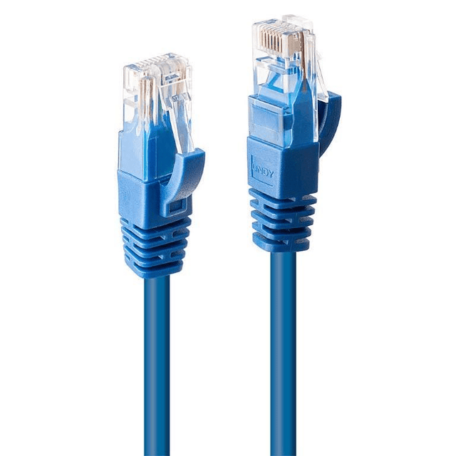 Lindy 48018 CAT6 U/UTP Network Cable Blue 2m
