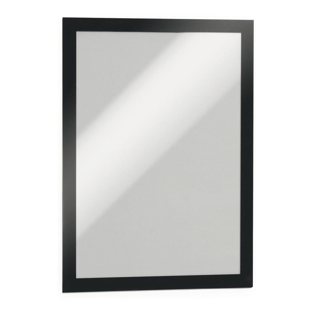Durable DURAFRAME A4 Self Adhesive Magnetic Signage Frame 2-pack Black 487201