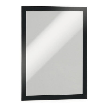 Durable DURAFRAME A4 Self Adhesive Magnetic Signage Frame 2-pack Black 487201