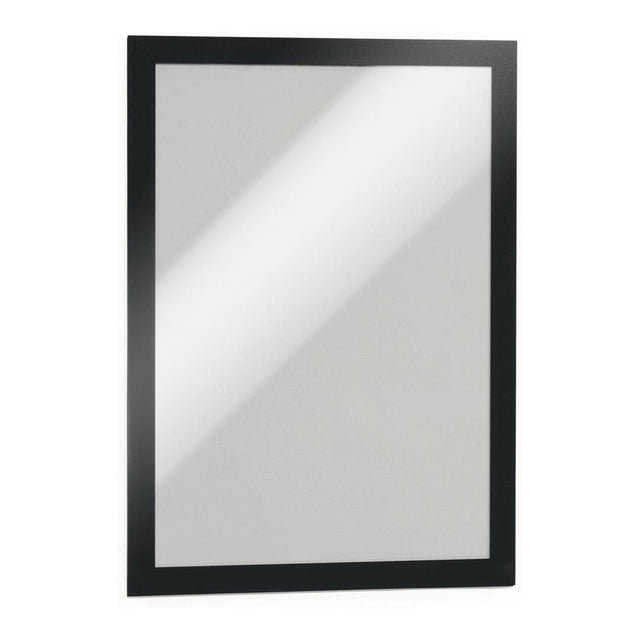 Durable DURAFRAME A4 Self Adhesive Magnetic Signage Frame 2-pack Black 487201