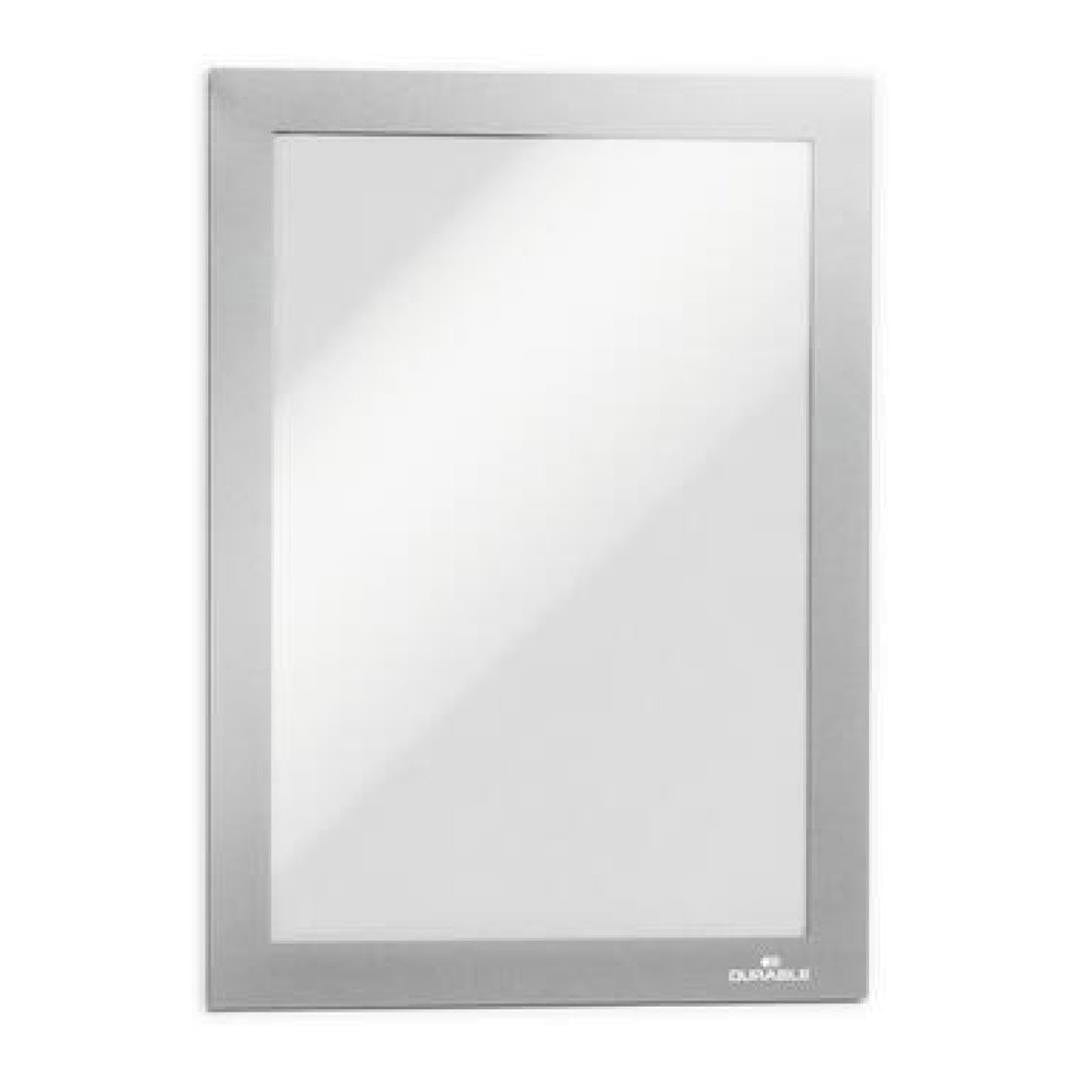 Durable DURAFRAME A3 Self Adhesive Magnetic Signage Frame 2-pack Silver 487323