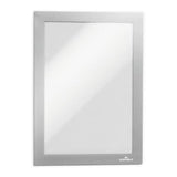 Durable DURAFRAME A3 Self Adhesive Magnetic Signage Frame 2-pack Silver 487323