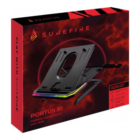 SureFire Protus X1 Gaming Notebook Stand with RGB Black 48842