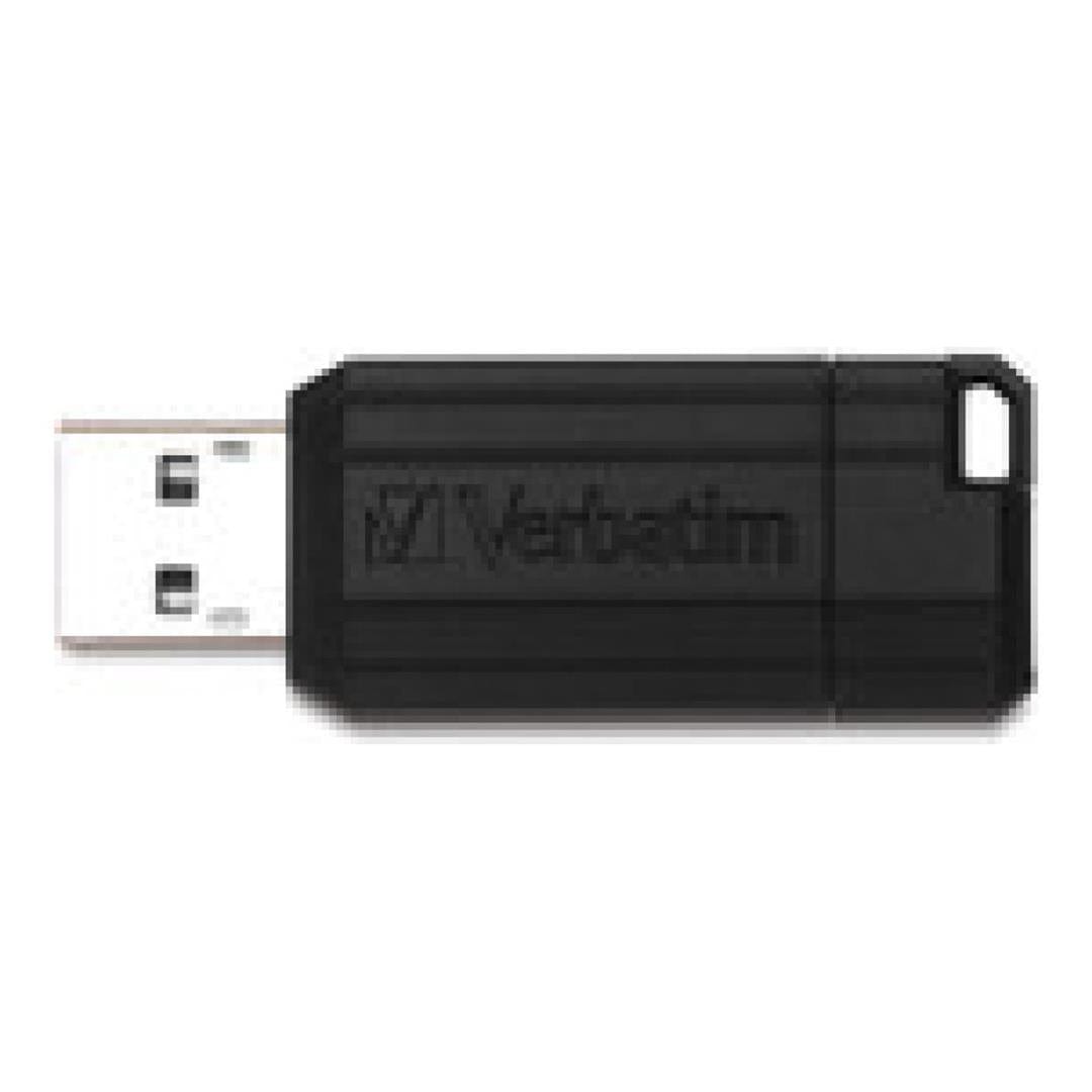 Verbatim PinStripe 8GB USB Flash Drive Black 49062
