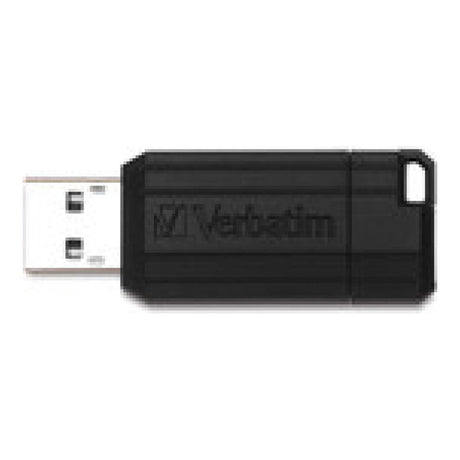 Verbatim PinStripe 8GB USB Flash Drive Black 49062
