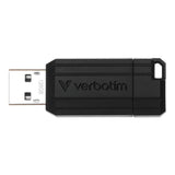 Verbatim PinStripe 128GB USB Flash Drive Black 49071