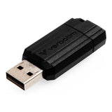 Verbatim PinStripe 128GB USB Flash Drive Black 49071