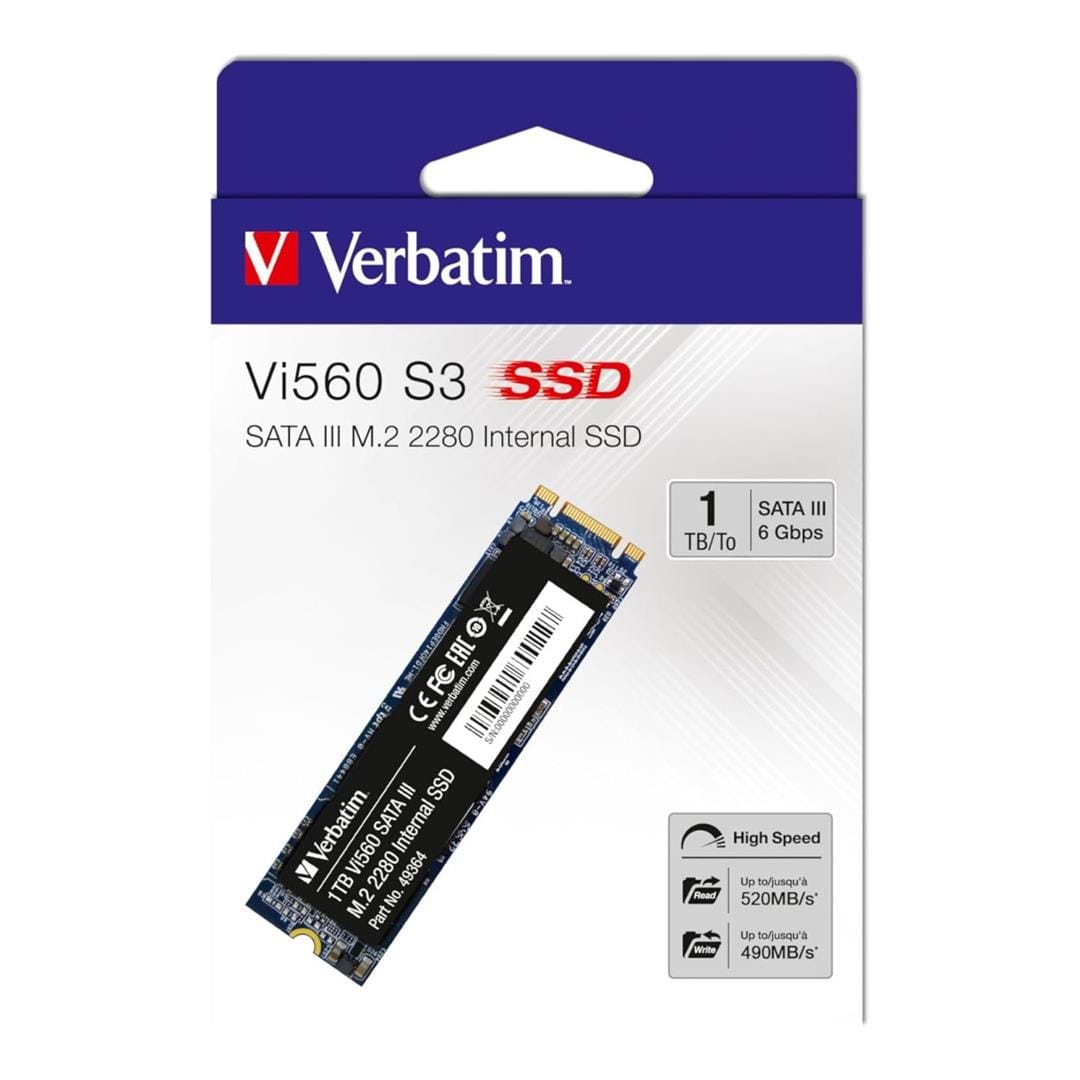 Verbatim Vi560 S3 1TB M.2 2280 SATA III Internal SSD 49364 – FirstShop