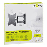Goobay 23-inch to 42-inch Dual Arm with Swivel and Tilt TV Wall Mount 49715