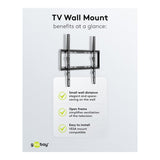 Goobay 32-inch to 55-inch Basic Fixed TV Wall Mount 49730