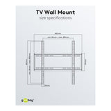 Goobay 32-inch to 55-inch Basic Fixed TV Wall Mount 49730