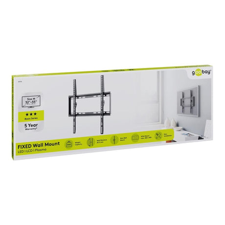 Goobay 32-inch to 55-inch Basic Fixed TV Wall Mount 49730