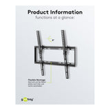 Goobay 32-inch to 55-inch Basic Tilt TV Wall Mount 49731
