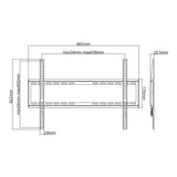 Goobay 37-inch to 70-inch Basic Fixed TV Wall Mount 49732
