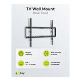Goobay 37-inch to 70-inch Basic Fixed TV Wall Mount 49732