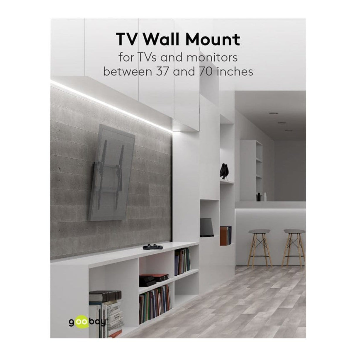 Goobay 37-inch to 70-inch Basic Tilt TV Wall Mount 49741