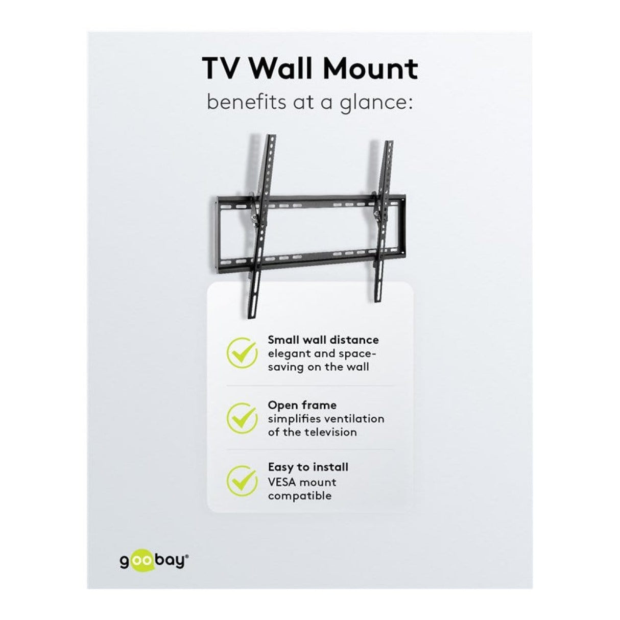 Goobay 37-inch to 70-inch Basic Tilt TV Wall Mount 49741