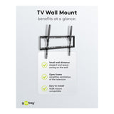 Goobay 37-inch to 70-inch Basic Tilt TV Wall Mount 49741