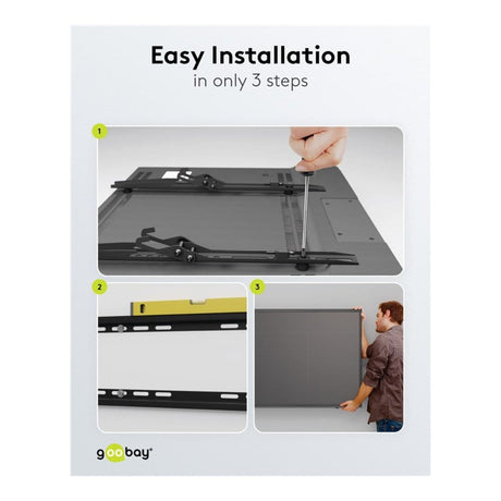Goobay 37-inch to 70-inch Basic Tilt TV Wall Mount 49741