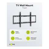 Goobay 43-inch to 100-inch Fixed Basic TV Wall Mount 49742