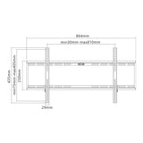 Goobay 43-inch to 100-inch Fixed Basic TV Wall Mount 49742