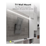 Goobay 43-inch to 100-inch Basic Tilt TV Wall Mount 49743