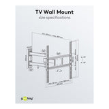 Goobay 32-inch to 55-inch Basic Full Motion TV Wall Mount 49744