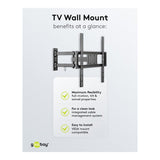 Goobay 32-inch to 55-inch Basic Full Motion TV Wall Mount 49744