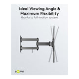 Goobay 32-inch to 55-inch Basic Full Motion TV Wall Mount 49744