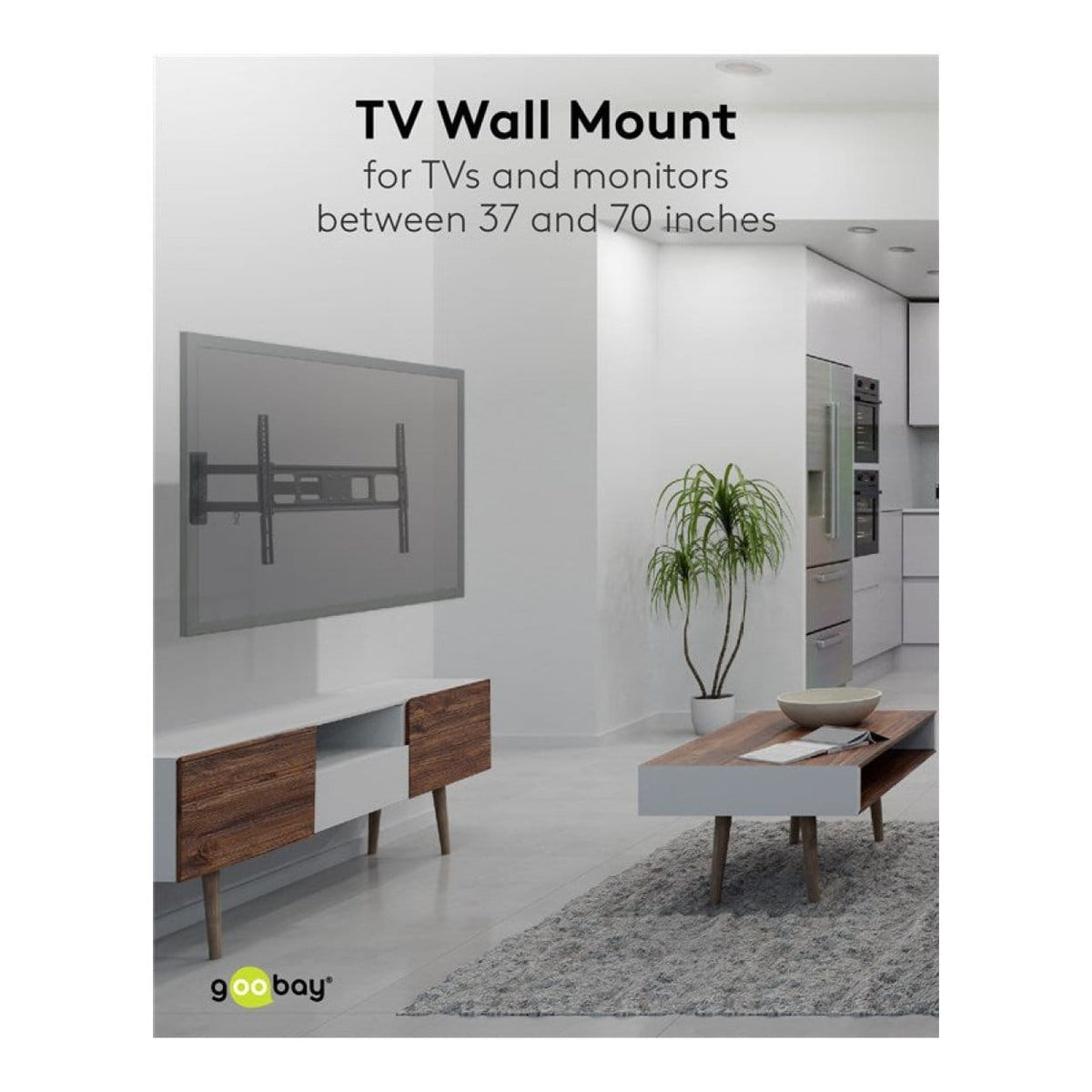 Goobay 37-inch to 70-inch Basic Full Motion TV Wall Mount 49745