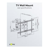 Goobay 43-inch to 100-inch XL Basic Full Motion TV Wall Mount 49746