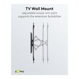 Goobay 43-inch to 100-inch XL Basic Full Motion TV Wall Mount 49746