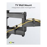 Goobay 43-inch to 100-inch XL Basic Full Motion TV Wall Mount 49746