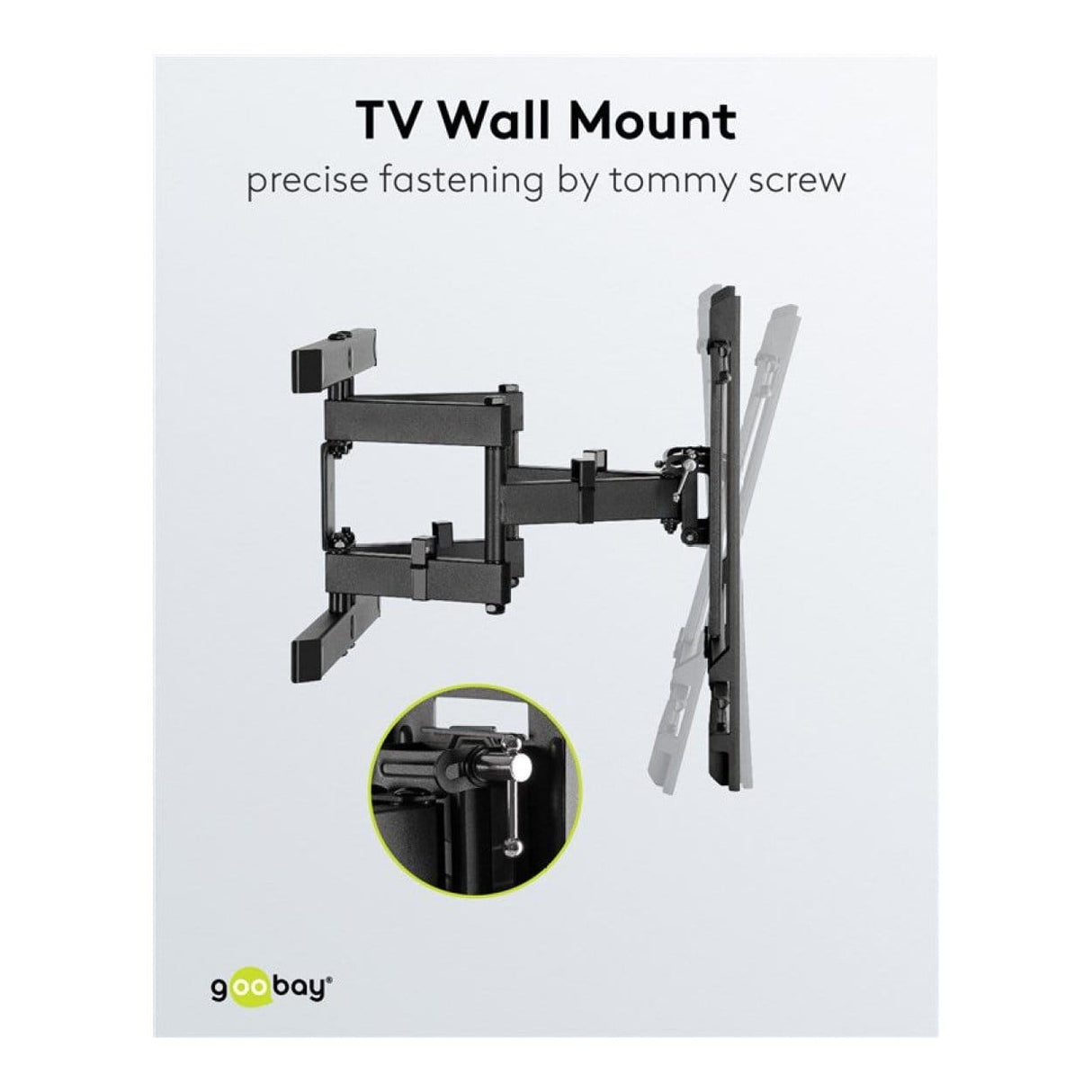 Goobay 43-inch to 100-inch XL Basic Full Motion TV Wall Mount 49746