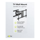Goobay 43-inch to 100-inch XL Basic Full Motion TV Wall Mount 49746