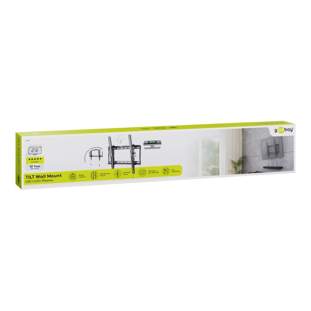 Goobay 32-inch to 55-inch Pro Tilt TV Wall Mount 49909
