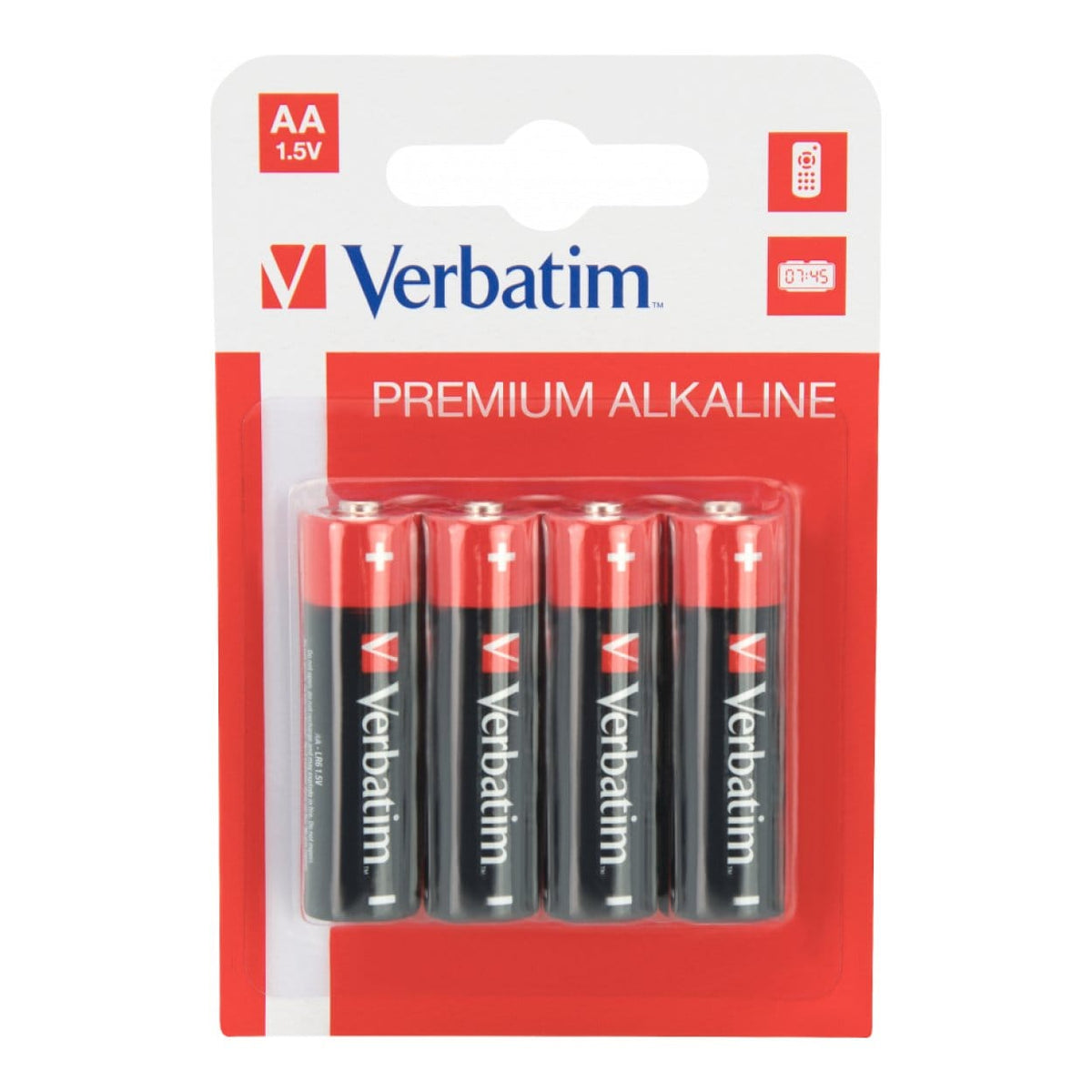Verbatim AA Alkaline Battery 4-pack 49921