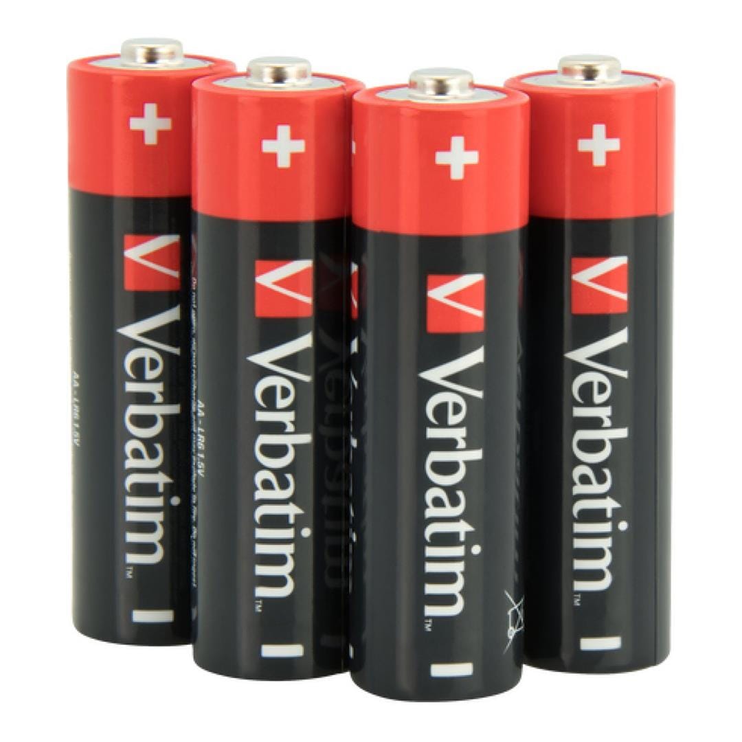 Verbatim AA Alkaline Battery 4-pack 49921