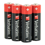 Verbatim AA Alkaline Battery 4-pack 49921