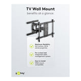 Goobay 37-inch to 70-inch Pro Full Motion TV Wall Mount 49932