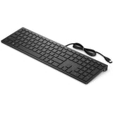 HP 300 Pavilion USB Wired Keyboard 4CE96AA